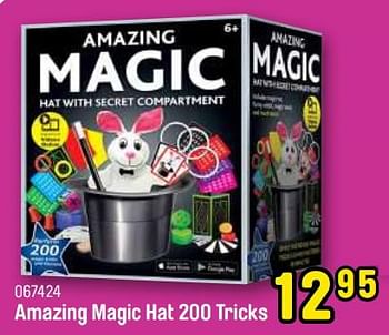 Promoties Amazing magic hat 200 tricks - Huismerk - Happyland - Geldig van 24/10/2022 tot 31/12/2022 bij Happyland