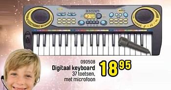 Promoties Digitaal keyboard - Bontempi - Geldig van 24/10/2022 tot 31/12/2022 bij Happyland