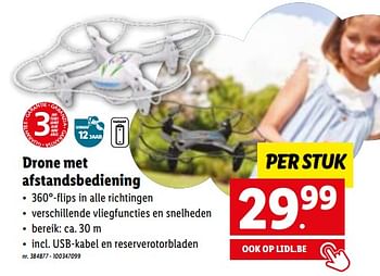 Promoties Drone met afstandsbediening - Huismerk - Lidl - Geldig van 31/10/2022 tot 05/11/2022 bij Lidl