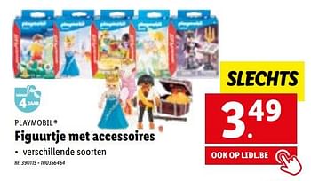 Promoties Figuurtje met accessoires - Playmobil - Geldig van 31/10/2022 tot 05/11/2022 bij Lidl