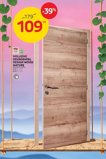 Promoties Volledig deurgeheel design wood nature - Thys - Geldig van 26/10/2022 tot 07/11/2022 bij Brico