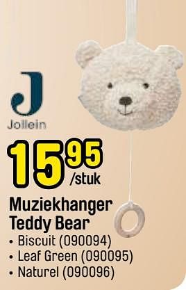 Promoties Muziekhanger teddy bear - Jollein - Geldig van 24/10/2022 tot 31/12/2022 bij Happyland