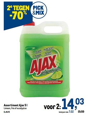 Promoties Assortiment ajax - Ajax - Geldig van 02/11/2022 tot 15/11/2022 bij Makro