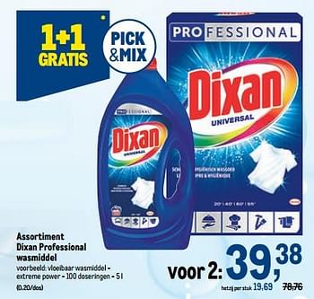 Promoties Dixan professional vloeibaar wasmiddel - extreme power - Dixan - Geldig van 02/11/2022 tot 15/11/2022 bij Makro
