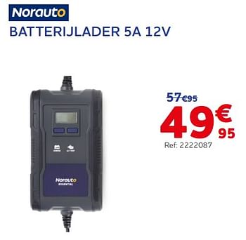 Promotions Norauto batterijlader 5a 12v - Norauto - Valide de 24/10/2022 à 15/11/2022 chez Auto 5