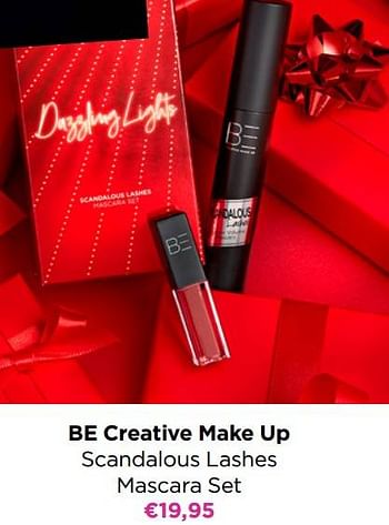 Promoties Be creative make up scandalous lashes mascara set - BE Creative Make Up - Geldig van 24/10/2022 tot 30/10/2022 bij ICI PARIS XL