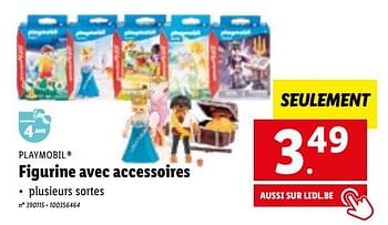 Promotions Figurine avec accessoires - Playmobil - Valide de 31/10/2022 à 05/11/2022 chez Lidl