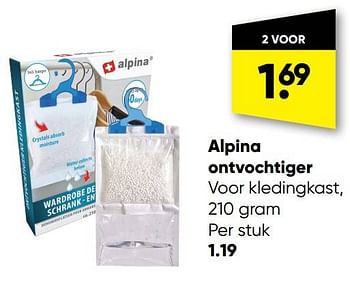 Promoties Alpina ontvochtiger - Alpina - Geldig van 24/10/2022 tot 06/11/2022 bij Big Bazar