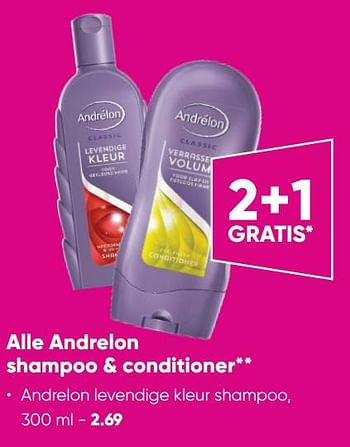 Promoties Andrelon levendige kleur shampoo - Andrelon - Geldig van 24/10/2022 tot 06/11/2022 bij Big Bazar
