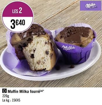 Promotions Muffin milka fourré - Milka - Valide de 24/10/2022 à 06/11/2022 chez Géant Casino
