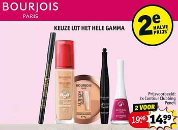 Promoties Contour clubbing pencil - Bourjois - Geldig van 25/10/2022 tot 06/11/2022 bij Kruidvat