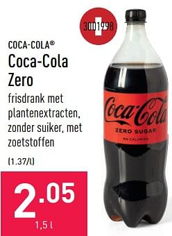 Promoties Coca-cola zero - Coca Cola - Geldig van 04/11/2022 tot 11/11/2022 bij Aldi