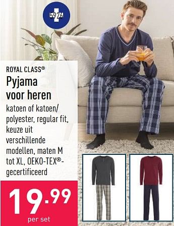 Promoties Pyjama voor heren - Royal Class - Geldig van 05/11/2022 tot 11/11/2022 bij Aldi