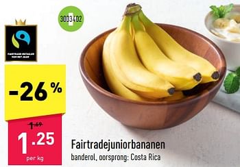Promoties Fairtradejuniorbananen - Huismerk - Aldi - Geldig van 31/10/2022 tot 05/11/2022 bij Aldi