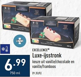 Promoties Luxe-ijsstronk - Excellence - Geldig van 31/10/2022 tot 11/11/2022 bij Aldi
