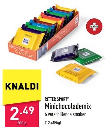 Promoties Minichocolademix - Ritter Sport - Geldig van 04/11/2022 tot 11/11/2022 bij Aldi
