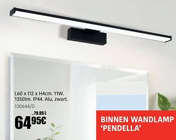 Promoties Binnen wandlamp pendella - Huismerk - HandyHome - Geldig van 20/10/2022 tot 20/11/2022 bij HandyHome