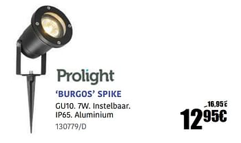 Promoties Burgos spike - Prolight - Geldig van 20/10/2022 tot 20/11/2022 bij HandyHome