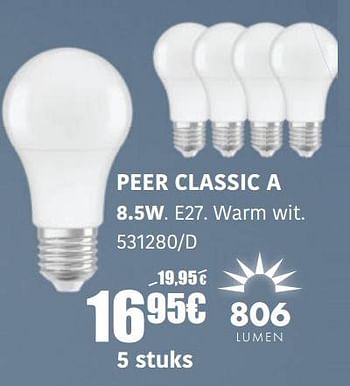 Promoties De lampen peer classic a - Osram - Geldig van 20/10/2022 tot 20/11/2022 bij HandyHome