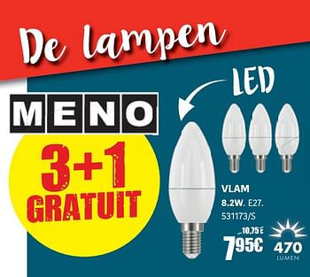 Promoties De lampen vlam - Meno - Geldig van 20/10/2022 tot 20/11/2022 bij HandyHome