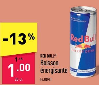 Promotions Boisson énergisante - Red Bull - Valide de 05/11/2022 à 10/11/2022 chez Aldi