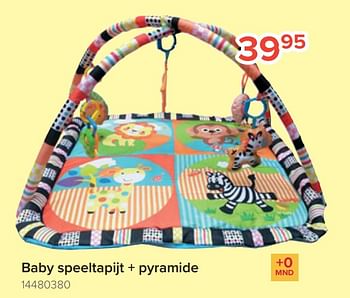 Promoties Baby speeltapijt + pyramide - Huismerk - Euroshop - Geldig van 25/10/2022 tot 06/12/2022 bij Euro Shop