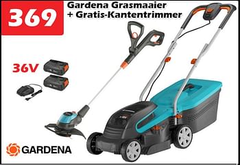 Promoties Gardena grasmaaier + gratis-kantentrimmer - Gardena - Geldig van 13/10/2022 tot 06/11/2022 bij Itek