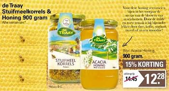 Promoties Acacia honing - de Traay - Geldig van 19/10/2022 tot 06/11/2022 bij De Online Drogist