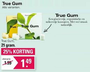 Promoties True gum - Huismerk - De Online Drogist - Geldig van 19/10/2022 tot 06/11/2022 bij De Online Drogist