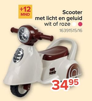 Scooter met licht en geluid