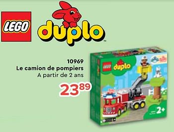 Promoties 10969 le camion de pompiers - Lego - Geldig van 25/10/2022 tot 06/12/2022 bij Euro Shop