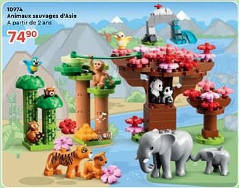Promoties 10974 animaux sauvages d’asie - Lego - Geldig van 25/10/2022 tot 06/12/2022 bij Euro Shop