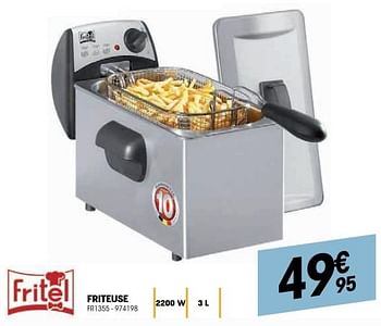 Promoties Fritel friteuse fr1355 - Fritel - Geldig van 26/10/2022 tot 09/11/2022 bij Electro Depot
