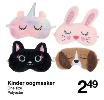 Promoties Kinder oogmasker - Huismerk - Zeeman  - Geldig van 29/10/2022 tot 04/11/2022 bij Zeeman