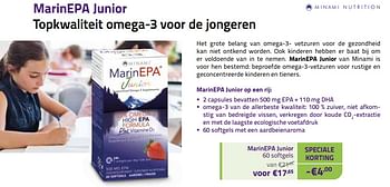 Promoties Marinepa junior - Minami Nutrition - Geldig van 01/11/2022 tot 30/11/2022 bij Mannavita