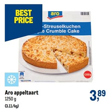 Promoties Aro appeltaart - Aro - Geldig van 02/11/2022 tot 15/11/2022 bij Makro