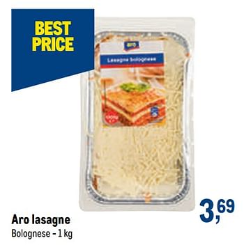 Promoties Aro lasagne - Aro - Geldig van 02/11/2022 tot 15/11/2022 bij Makro