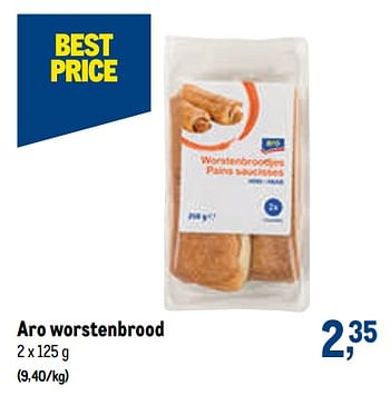 Promoties Aro worstenbrood - Aro - Geldig van 02/11/2022 tot 15/11/2022 bij Makro