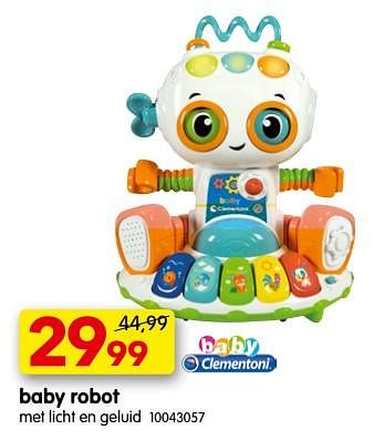 Promoties Baby robot - Clementoni - Geldig van 07/11/2022 tot 05/12/2022 bij yess!