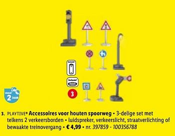 Promoties Accessoires voor houten spoorweg - Playtive Junior - Geldig van 07/11/2022 tot 12/11/2022 bij Lidl