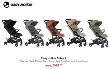 Promotions Easywalker miley 2 - Easywalker - Valide de 30/10/2022 à 05/11/2022 chez Baby & Tiener Megastore