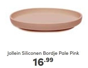 Promoties Jollein siliconen bordje pale pink - Jollein - Geldig van 30/10/2022 tot 05/11/2022 bij Baby & Tiener Megastore