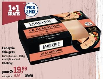 Promoties Labeyrie foie gras canard - Labeyrie - Geldig van 02/11/2022 tot 15/11/2022 bij Makro