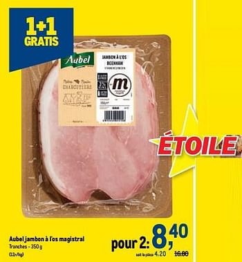Promotions Aubel jambon à l`os magistral - Aubel - Valide de 02/11/2022 à 15/11/2022 chez Makro