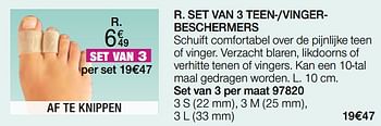 Promoties Set van 3 teen--vingerbeschermers - Epitact - Geldig van 01/10/2022 tot 15/12/2022 bij Damart
