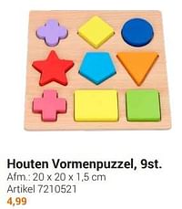Houten vormenpuzzel-Huismerk - Lobbes