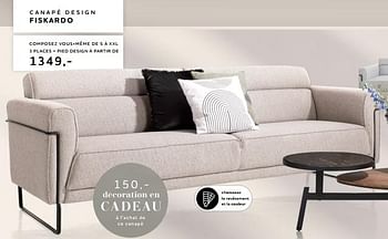 Promotions Canapé design fiskardo - Produit Maison - Xooon - Valide de 27/10/2022 à 30/11/2022 chez Xooon