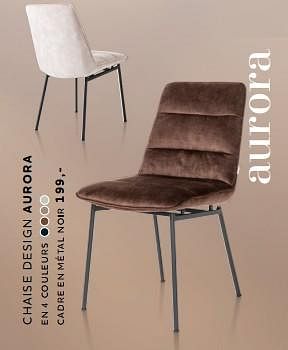 Promotions Chaise design aurora - Produit Maison - Xooon - Valide de 27/10/2022 à 30/11/2022 chez Xooon