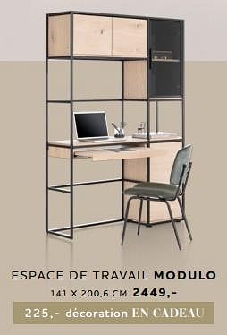 Promotions Espace de travail modulo - Produit Maison - Xooon - Valide de 27/10/2022 à 30/11/2022 chez Xooon