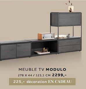 Promotions Meuble tv modulo - Produit Maison - Xooon - Valide de 27/10/2022 à 30/11/2022 chez Xooon
